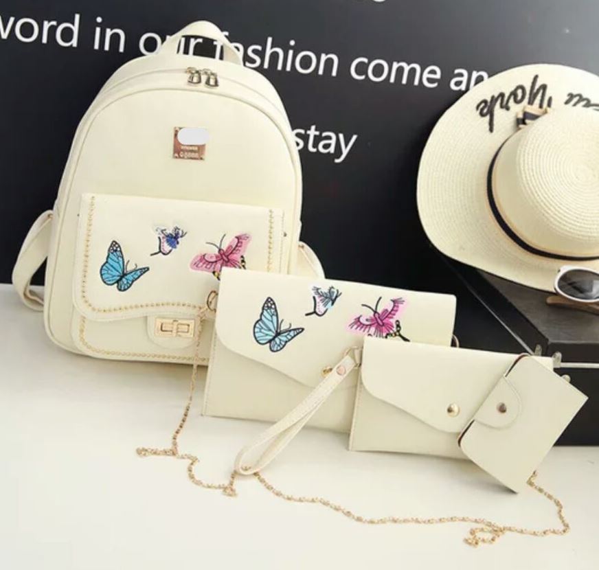 Rucsac dama bej 4 in 1 Erika01 biashoes.ro imagine reduceri